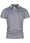 Indicode T-Shirt INSan Jose Grau/Dunkelblau/Blau/Hellblau