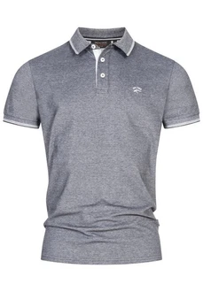 Indicode T-Shirt INSan Jose Grau/Dunkelblau/Blau/Hellblau