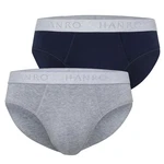 Hanro Slip Cotton Essentials Dunkelblau/Grau/Rosa/Blau