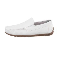 Coolwalk Ital-Design Herren Mokassins Freizeit Slipper (860189) Weiß (86018924)