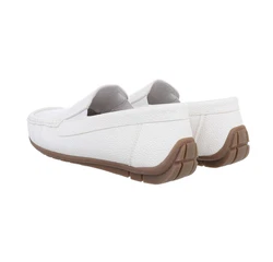 Coolwalk Ital-Design Herren Mokassins Freizeit Slipper (860189) Weiß (86018924)
