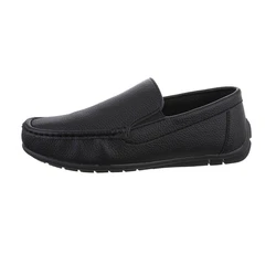 Coolwalk Ital-Design Herren Mokassins Freizeit Slipper (860189) Schwarz (86018928)