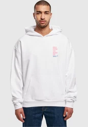 Merchcode Kapuzensweatshirt Herren Weiß/Grau/Creme/Rosa
