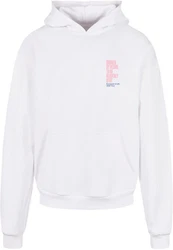 Merchcode Kapuzensweatshirt Herren Weiß/Grau/Creme/Rosa
