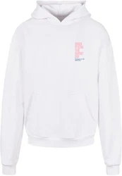 Merchcode Kapuzensweatshirt Herren Weiß/Grau/Creme/Rosa