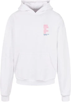 Merchcode Kapuzensweatshirt Herren Weiß/Grau/Creme/Rosa