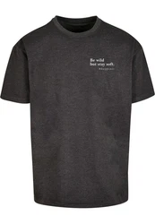 Merchcode T-Shirt Happines Heavy Oversize Tee Dunkelgrau/Grau/Schwarz/Hellgrau