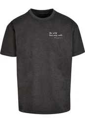 Merchcode T-Shirt Happines Heavy Oversize Tee Dunkelgrau/Grau/Schwarz/Hellgrau