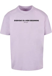Merchcode T-Shirt Hope Heavy Oversize Tee Lila/Rosa
