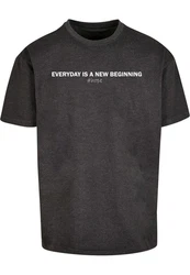 Merchcode T-Shirt Hope Heavy Oversize Tee Dunkelgrau/Schwarz/Hellgrau