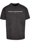 Merchcode T-Shirt Hope Heavy Oversize Tee Dunkelgrau/Schwarz/Hellgrau