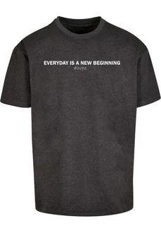Merchcode T-Shirt Hope Heavy Oversize Tee Dunkelgrau/Schwarz/Hellgrau