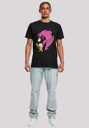 F4NT4STIC Kurzarmshirt Bamm Bamm And Dino T-Shirt Rundhals 