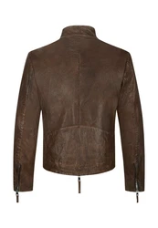 Milestone Lederjacke MSFidelio Braun/Dunkelbraun/Grau