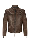 Milestone Lederjacke MSFidelio Braun/Dunkelbraun/Grau