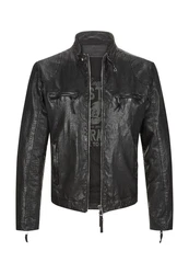Milestone Lederjacke MSFidelio Grau/Dunkelgrau/Schwarz