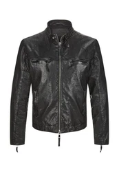 Milestone Lederjacke MSFidelio Grau/Dunkelgrau/Schwarz