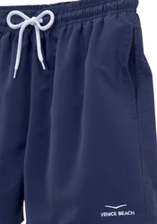 Venice Beach Badeshorts mit Marken-Logo Dunkelblau