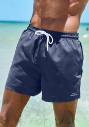 Venice Beach Badeshorts mit Marken-Logo Dunkelblau