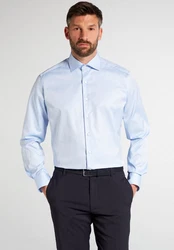 Eterna Langarmhemd Hellblau