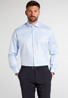 Eterna Langarmhemd Hellblau