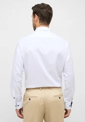 Eterna Langarmhemd MODERN FIT NON IRON Weiß/Dunkelblau/Schwarz/Creme