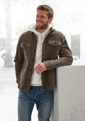 John Devin Hemdjacke Khaki/Dunkelgrün/Braun/Dunkelbraun/Grau
