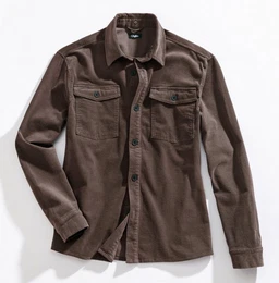Hemdjacke, modernes Cord-Overshirt mit aufgesetzten Taschen