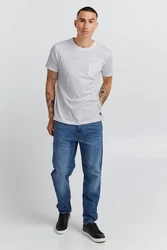 Blend T-Shirt BLEND BHNasir Creme/Weiß/Grau
