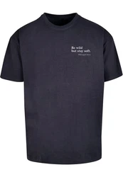 Merchcode T-Shirt Happines Heavy Oversize Tee Dunkelblau/Blau/Hellblau
