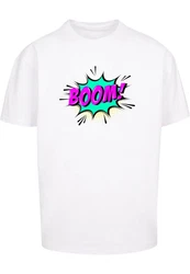 Merchcode Herren BOOM Comic Tee Braun/Weiß/Rosa/Schwarz