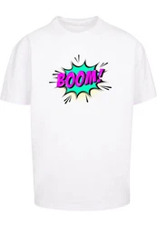 Merchcode Herren BOOM Comic Tee Braun/Weiß/Rosa/Schwarz