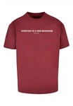 Merchcode T-Shirt Hope Heavy Oversize Tee Dunkelrot/Braun/Rot Merchcode T-Shirt Hope Heavy Oversize Tee Dunkelrot/Braun/Rot