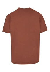 Merchcode T-Shirt Just Start Heavy Oversize Tee Braun/Rot/Dunkelrot