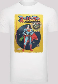 F4NT4STIC T-Shirt DC Comics Superman International Cover Herren Weiß/Grau/Creme/Grün