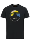 camel active T-Shirt Schwarz/Dunkelblau/Blau