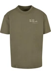 Merchcode T-Shirt Happines Heavy Oversize Tee Dunkelgrün/Khaki