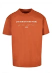 Merchcode T-Shirt Just Start Heavy Oversize Tee Orange/Rot