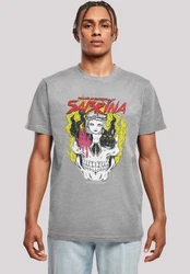 F4NT4STIC Kurzarmshirt Herren Hellgrau/Rot/Grau/Rosa