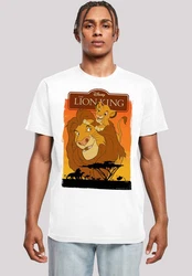 F4NT4STIC T-Shirt Knig der Lwen Simba und Mufasa Weiß/Grau/Creme