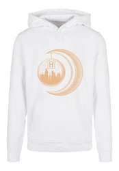 F4NT4STIC Rundhalspullover Creme/Weiß/Orange/Gold