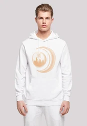 F4NT4STIC Rundhalspullover Creme/Weiß/Orange/Gold