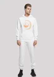 F4NT4STIC Rundhalspullover Creme/Weiß/Orange/Gold