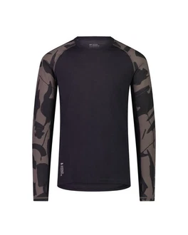 Mons Royale Langarmshirt Dunkelblau/Dunkelgrün