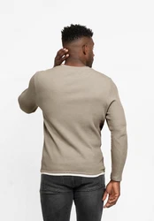 Key Largo Oberteil 'STEFANO' Khaki/Beige/Schwarz/Braun