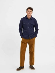 SELECTED HOMME Jacke SLHJackie Dunkelblau/Braun/Khaki