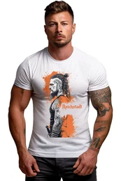 Print-Shirt Modernes Kurzarm T-Shirt 24RS046 im Wikinger Motiv