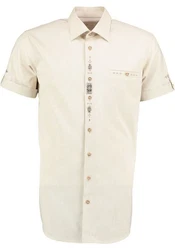 OS-Trachten Trachtenhemd Flino Khaki/Beige