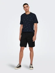 Only & Sons Cargohose Cargoshorts schwarz