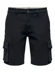 Only & Sons Cargohose Cargoshorts schwarz